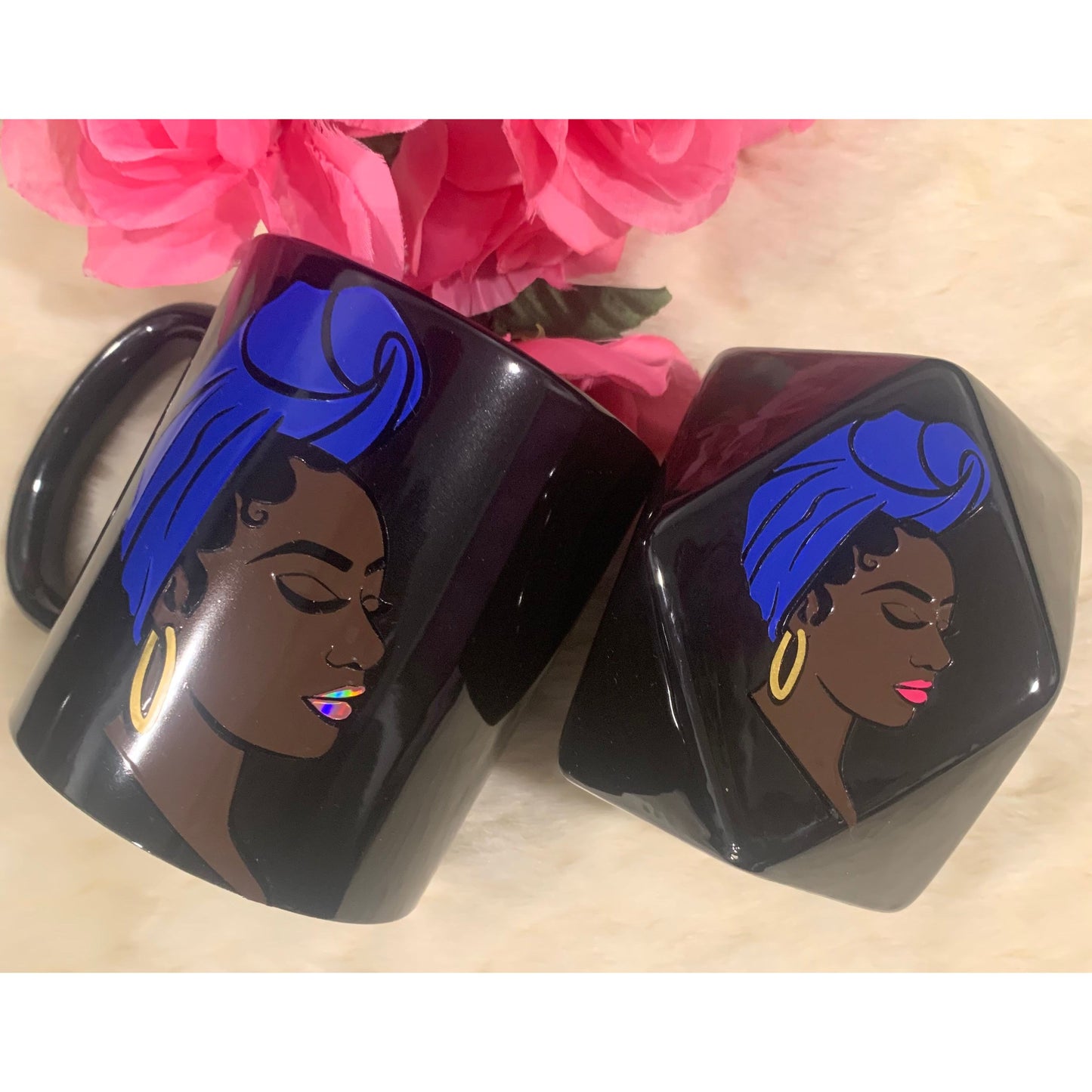 Head wrap Queen Mug and Candle Set