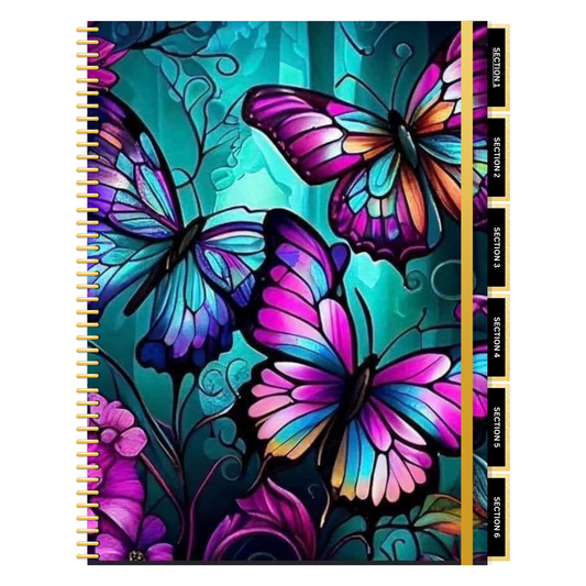 Butterfly Digital 6 Subject Notebook